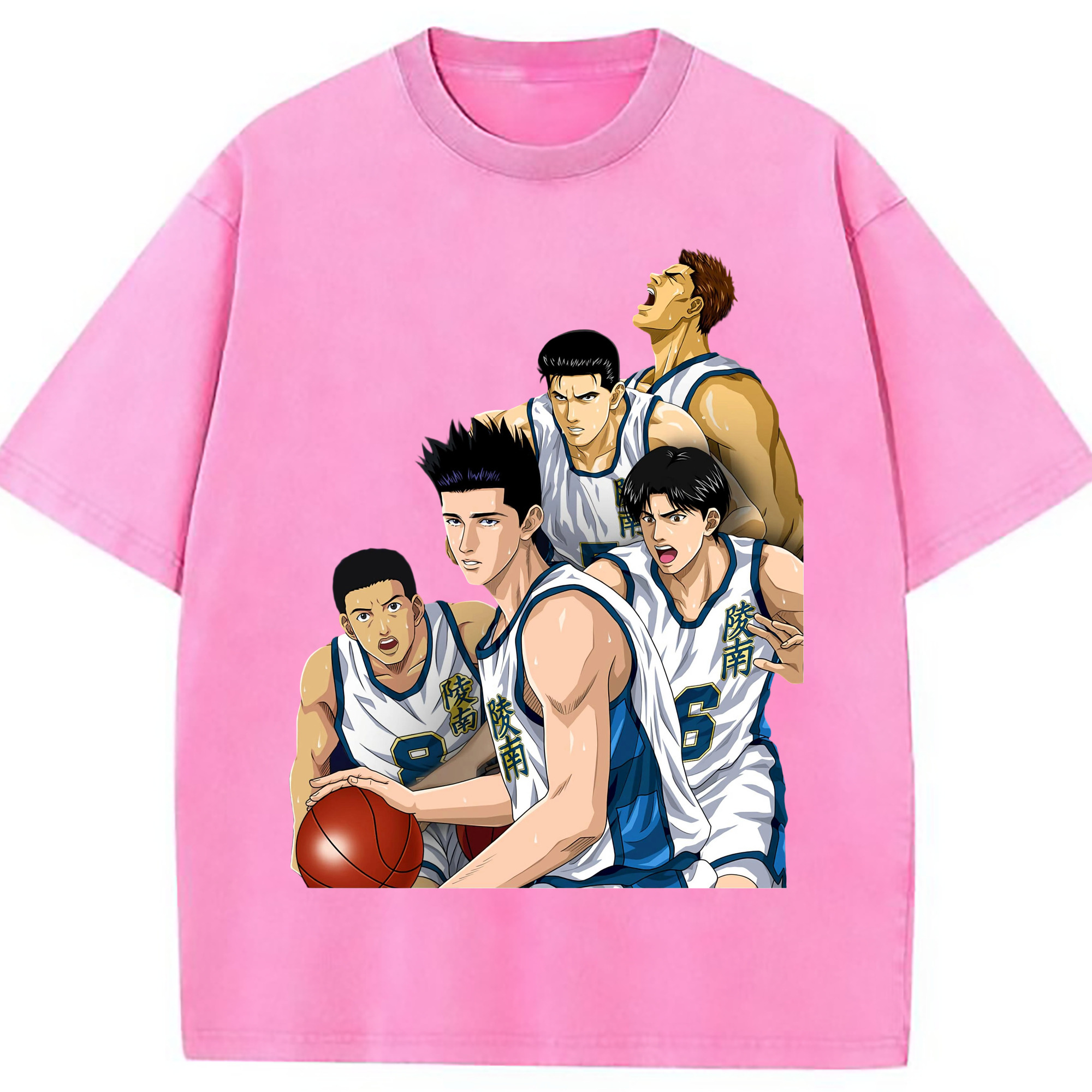 （画像用） SLAM DUNK／スラムダンク 綿100% ヴィンテージ風 半袖Tシャツ（フロントプリント）